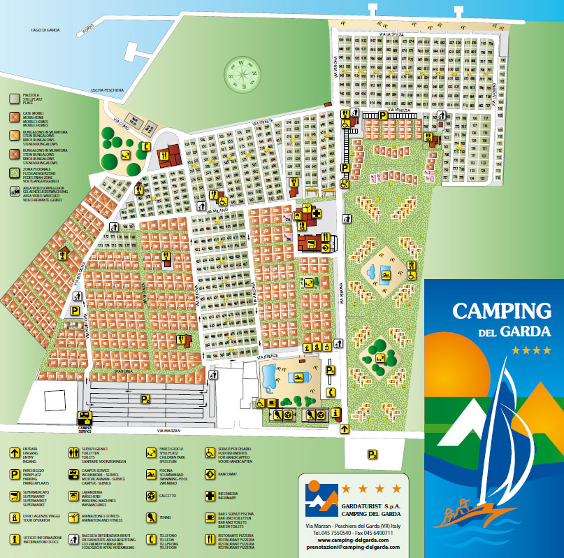 Plattegrond Camping Del Garda
